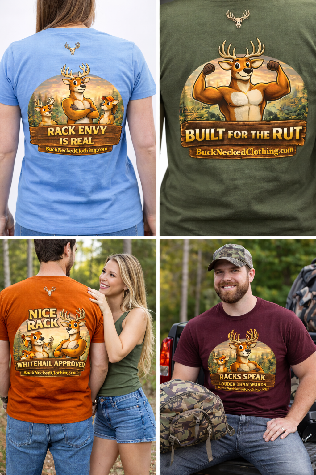 Rack Envy Is Real funny whitetail hunting shirt design